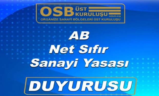 Net Sıfır Sanayi Yasası'na İlişkin Rehber Hakkında