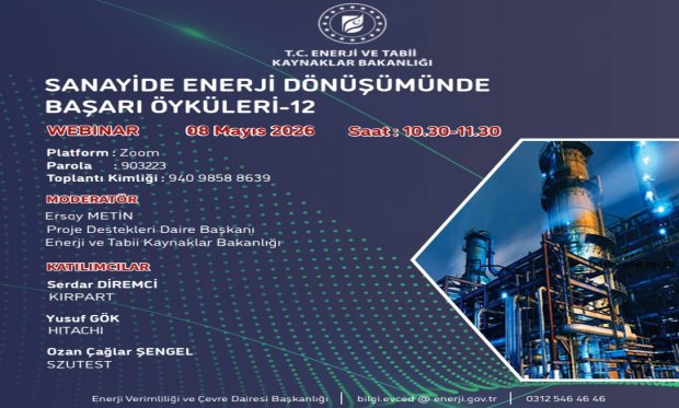 Enerji Verimliliği Webinar Duyurusu Hakkında