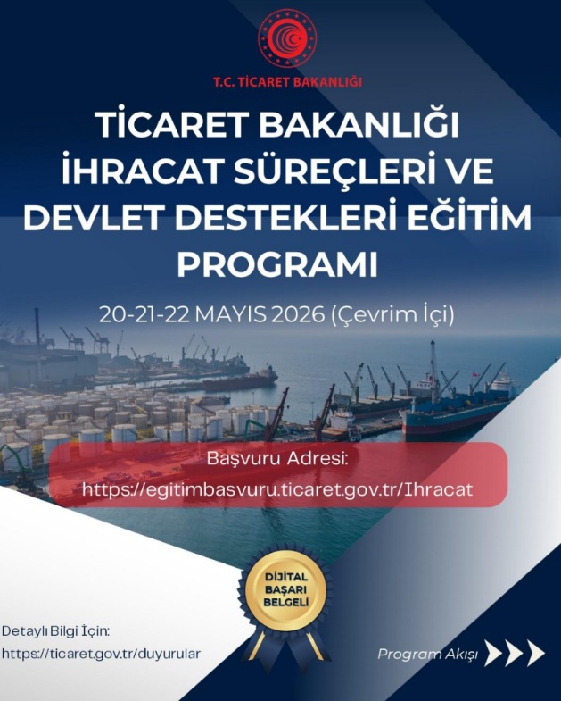 Ticaret Bakanlığı İhracat Süreçleri ve Devlet Destekleri Eğitim Programı