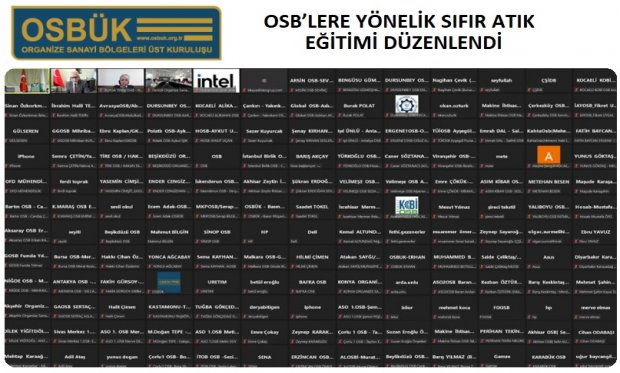 OSB’LERE YÖNELİK SIFIR ATIK EĞİTİMİ DÜZENLENDİ