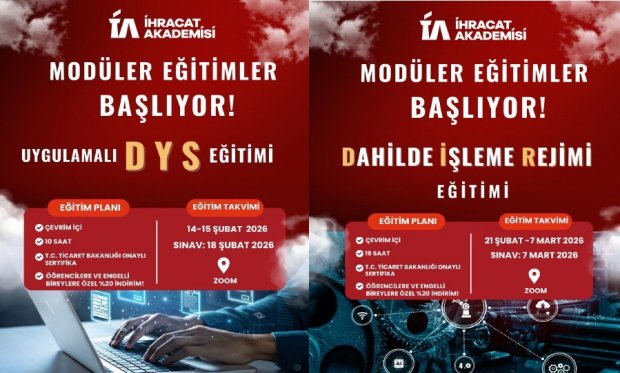 İhracat Akademisi DYS-DİR Çevrim İçi Eğitim Programları